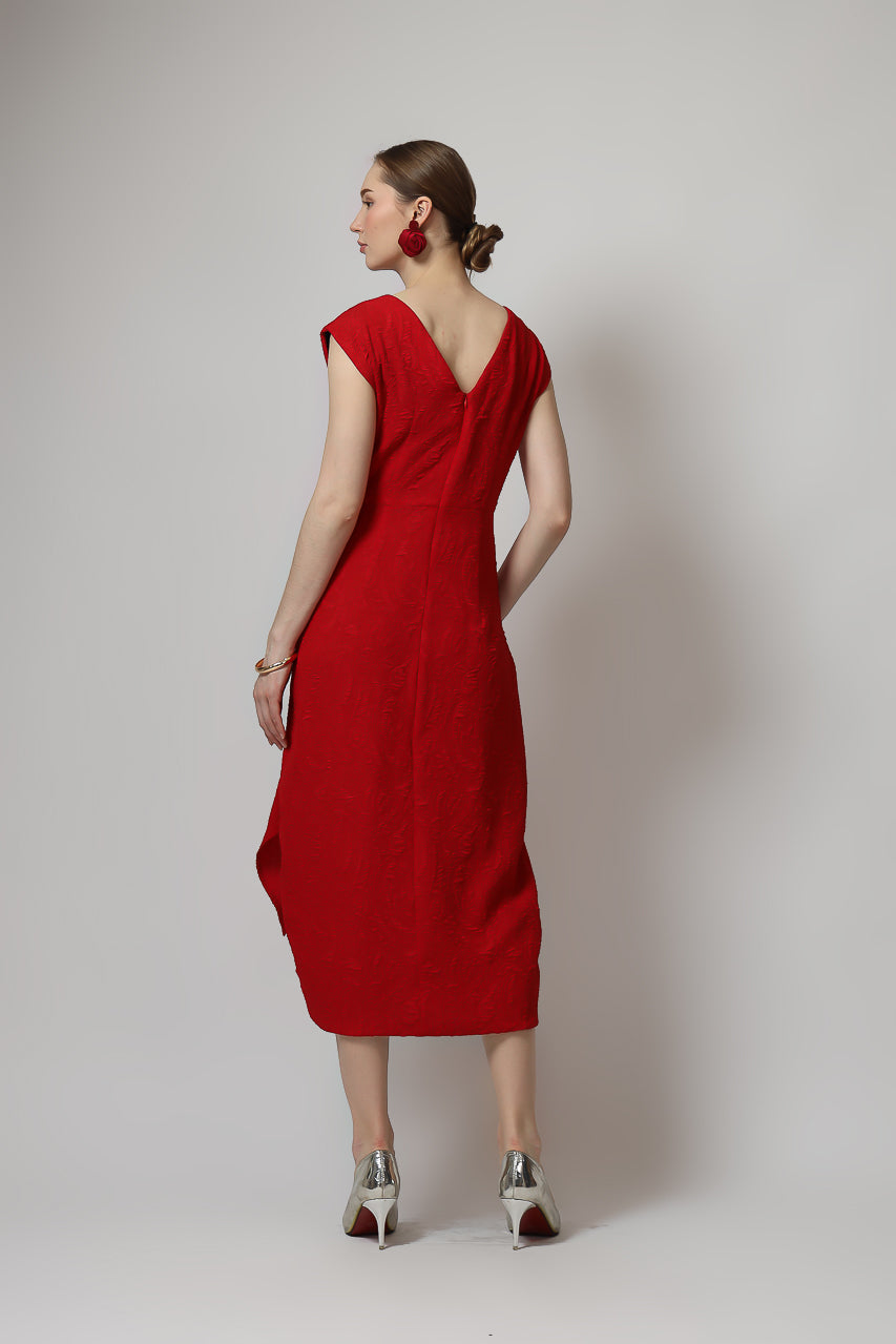 Bloom et Champs Dress Sylvie Emboseed Merah