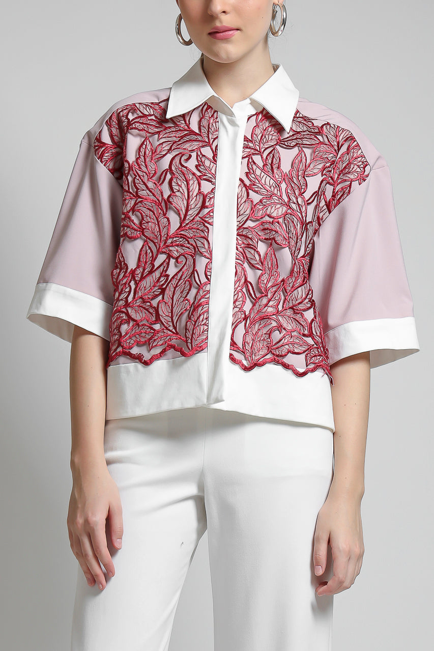 Bloom et Champs Red Velvet Shirt