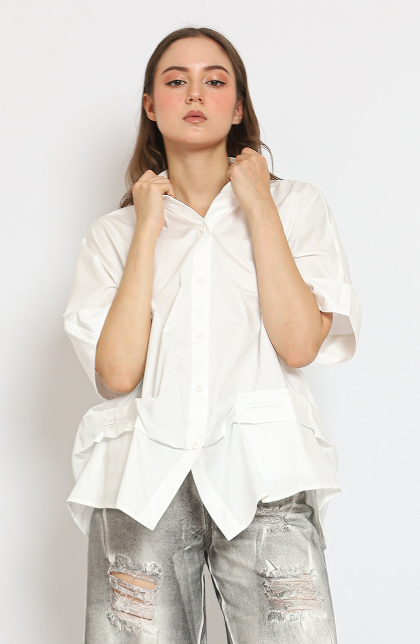 Bloom et Cotton Raglan Double Pocket Shirt