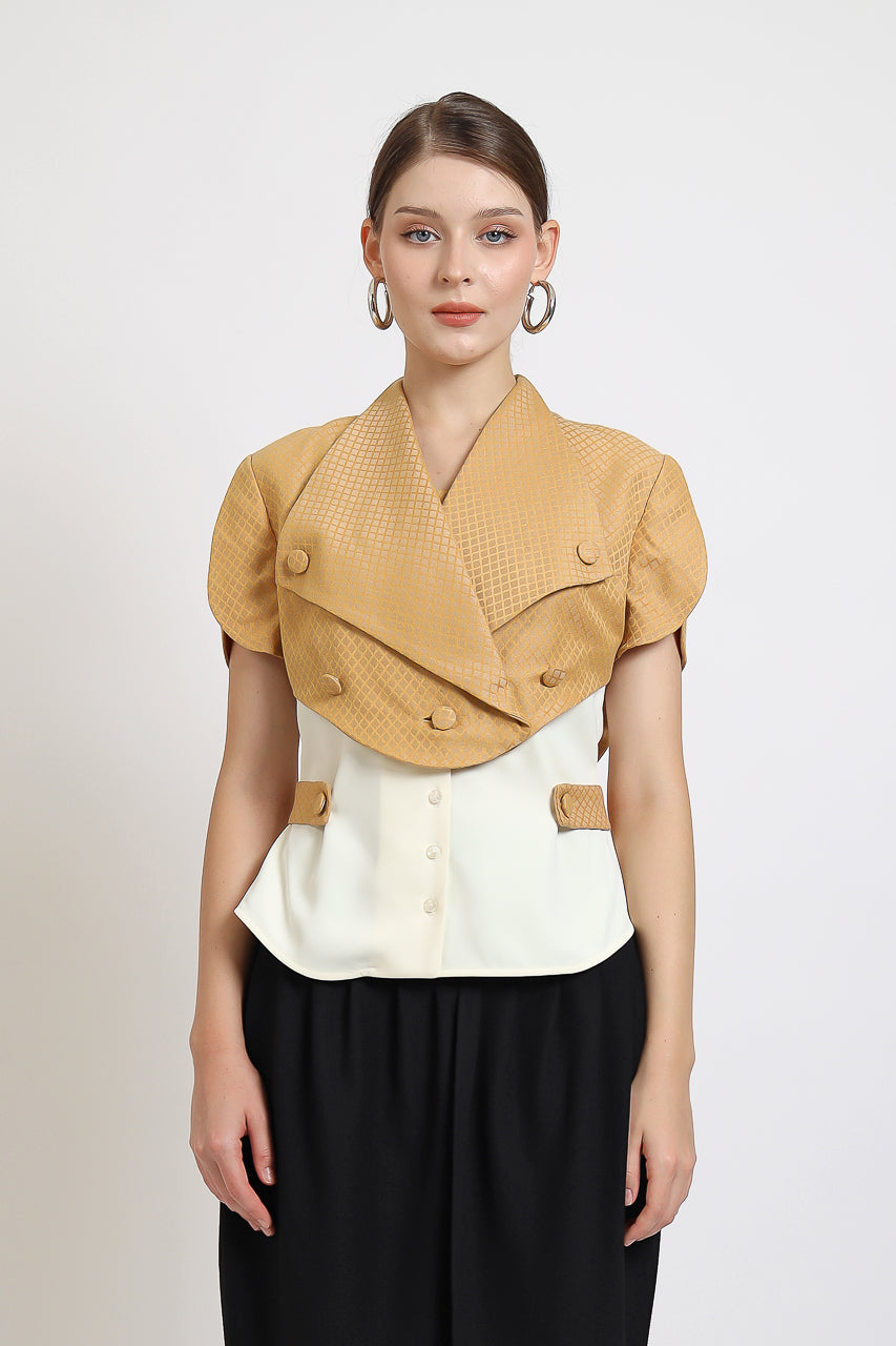 Bloom et Champs Honey Mustard Blouse