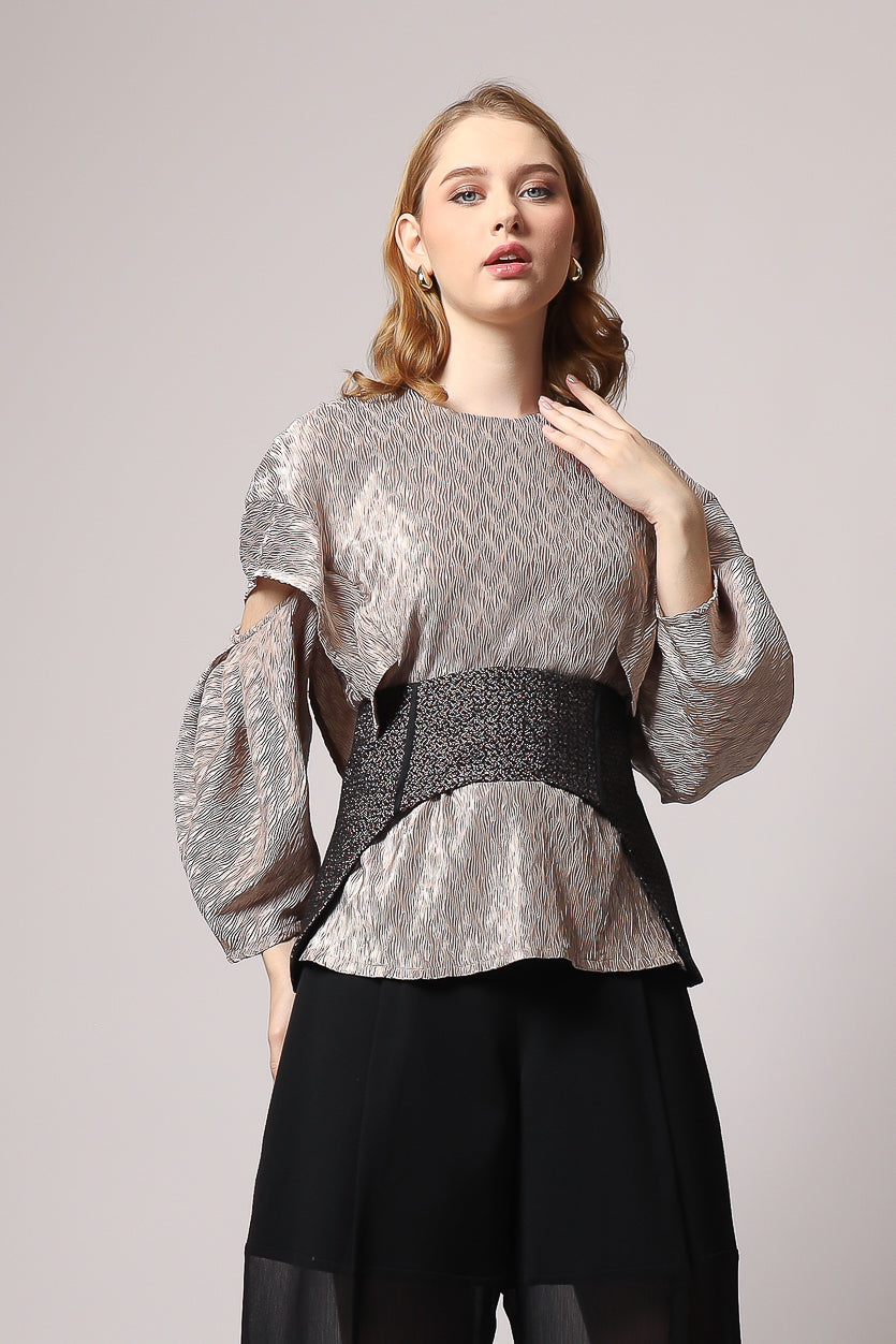 Bloom et Champs Top Obi Jacquard/Bloom Celana Alena Chiffon