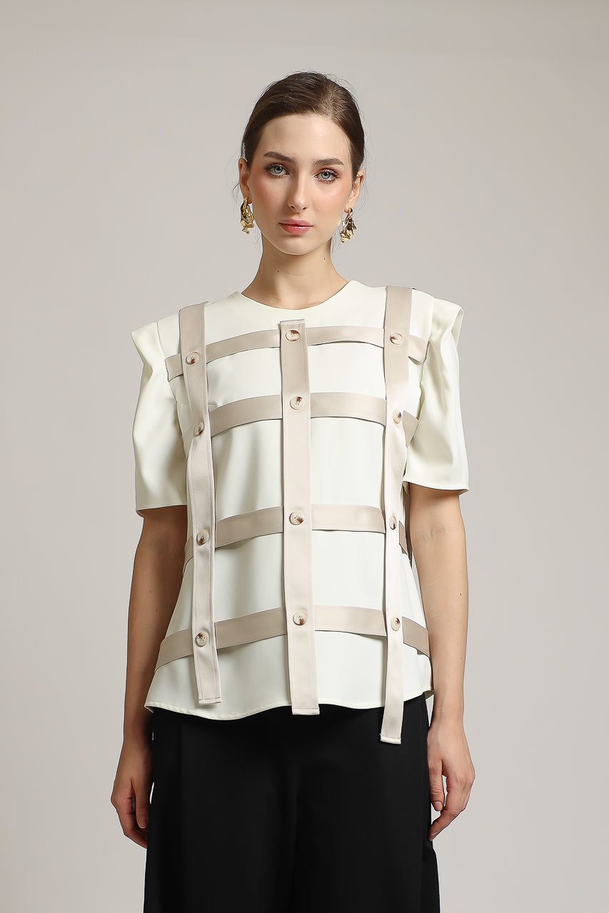 Bloom et Champs Blouse Anyaman Kancing