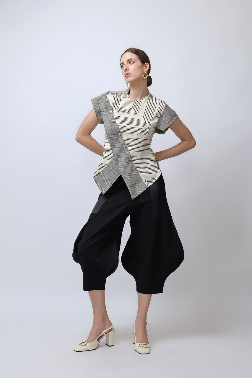 Bloom et Champs Linear Blouse