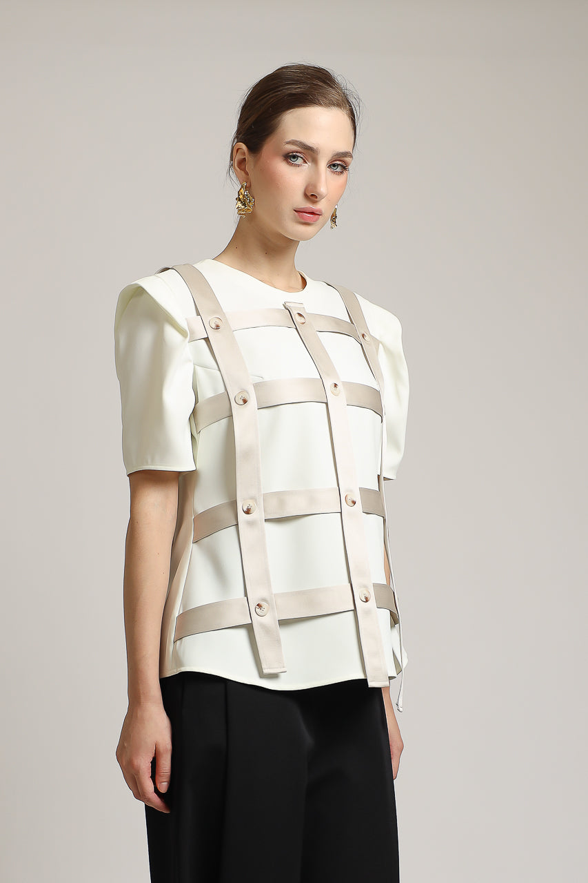 Bloom et Champs Blouse Anyaman Kancing