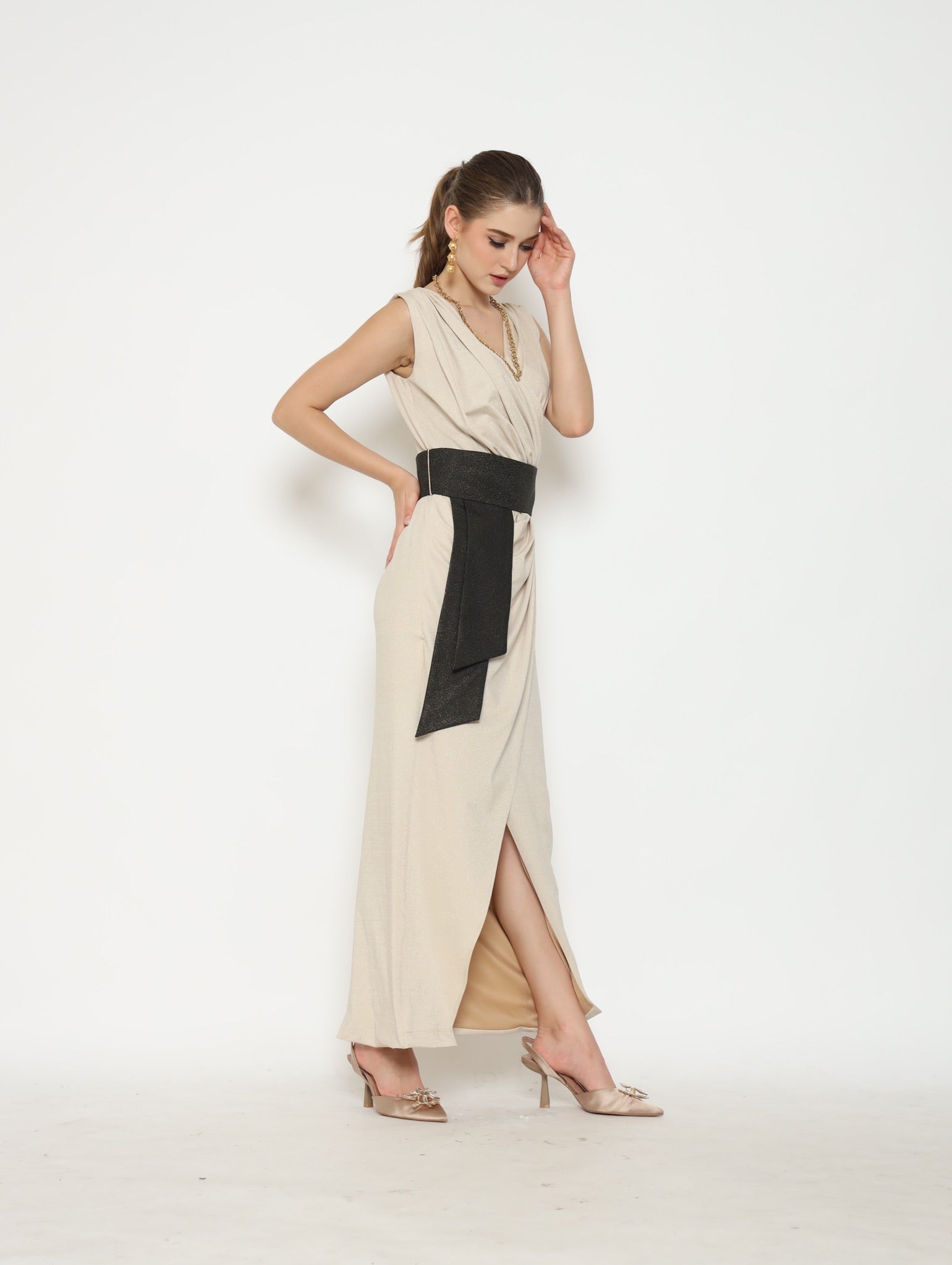 Bloom et Champs Dress Ploi in Champagne