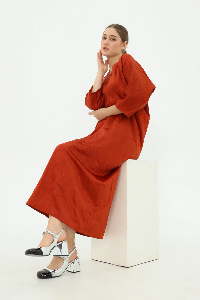 Bloom et Champs Dress Kaftan Crumpled