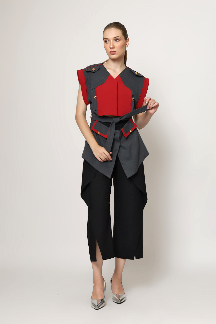 Bloom et Champs Top Layer Pisah Abu Merah
