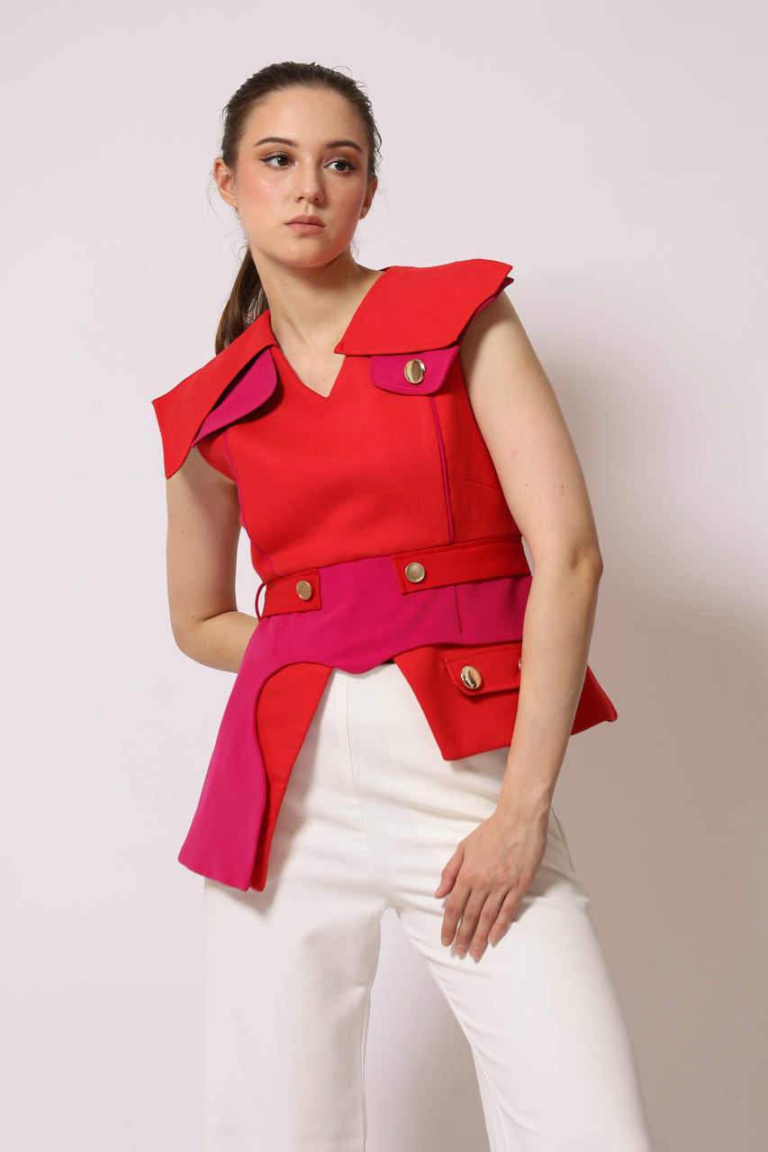 Bloom et Champs Fuschia Top