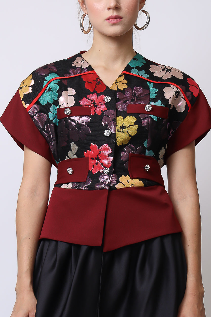 Bloom et Champs Top Tassel Maroon/ Celana Aladin