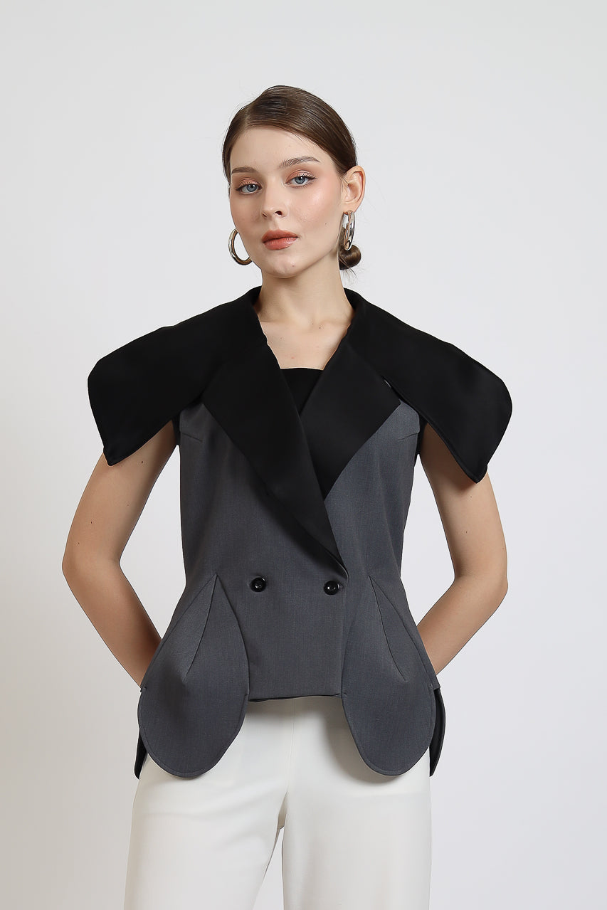 Bloom et Champs Prism Grey Blouse