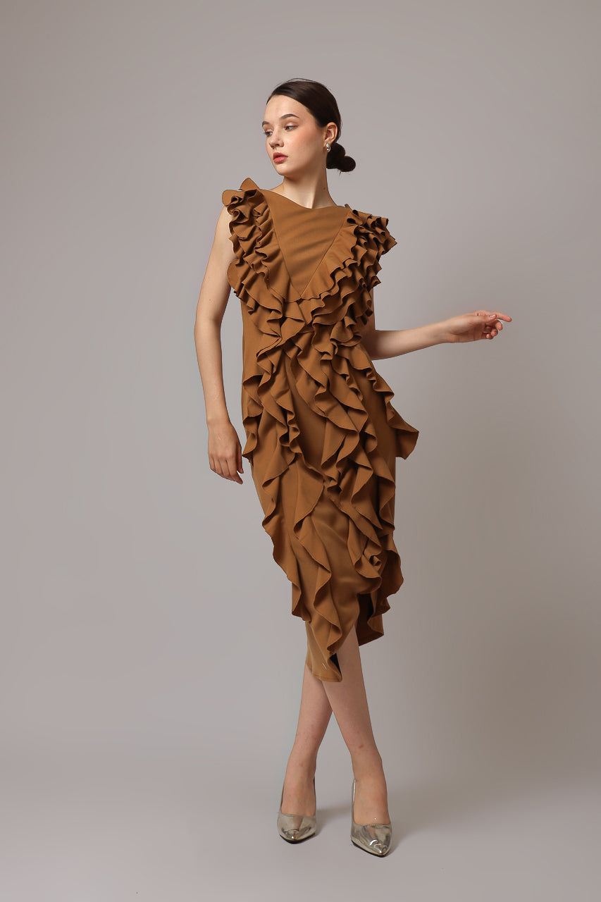 Bloom et Champs Dress Rumbai Caramel