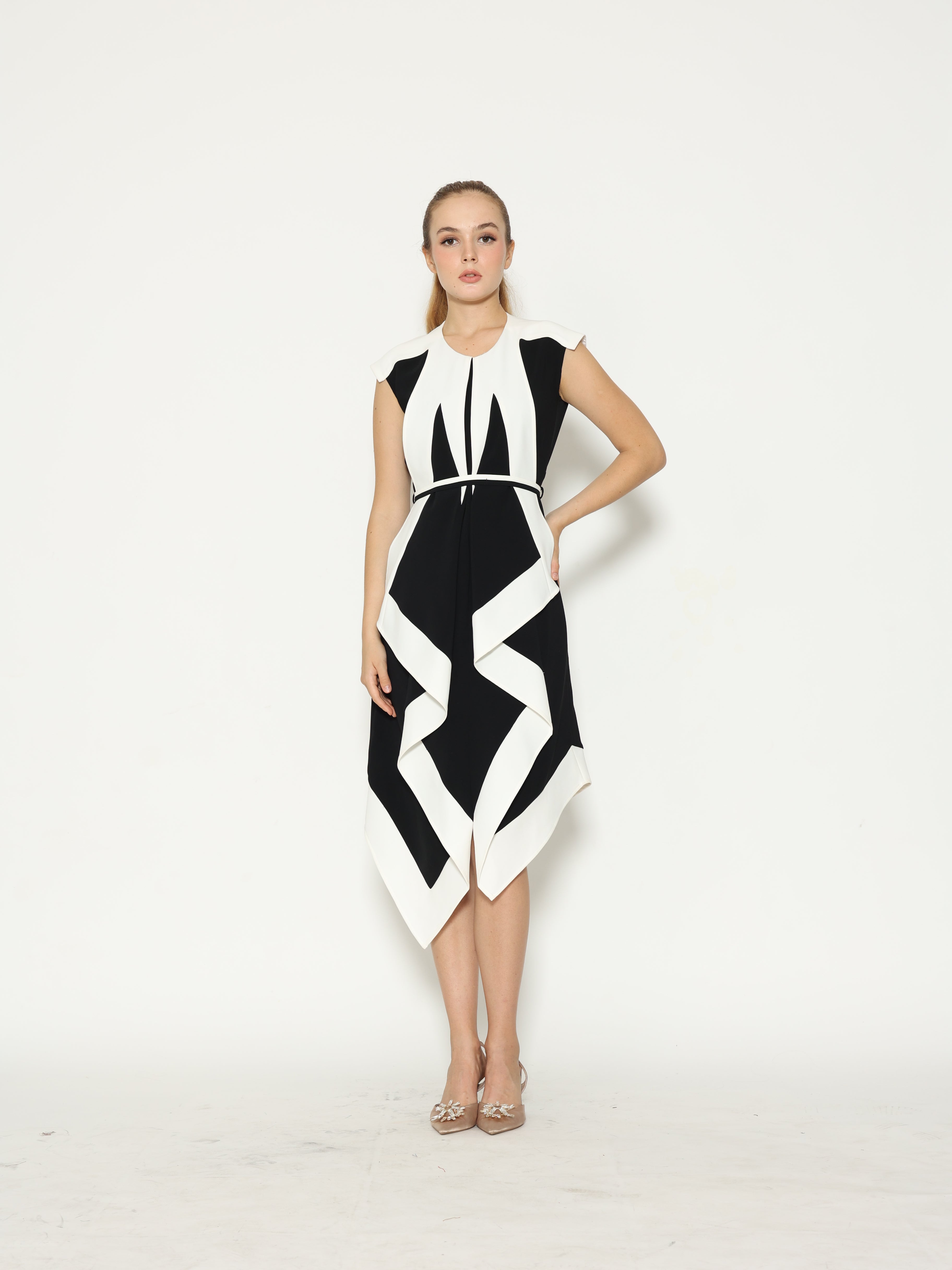 Bloom et Champs Assymetry Panda Dress