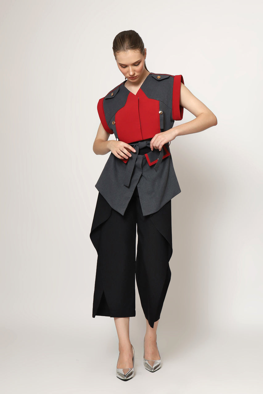 Bloom et Champs Top Layer Pisah Abu Merah