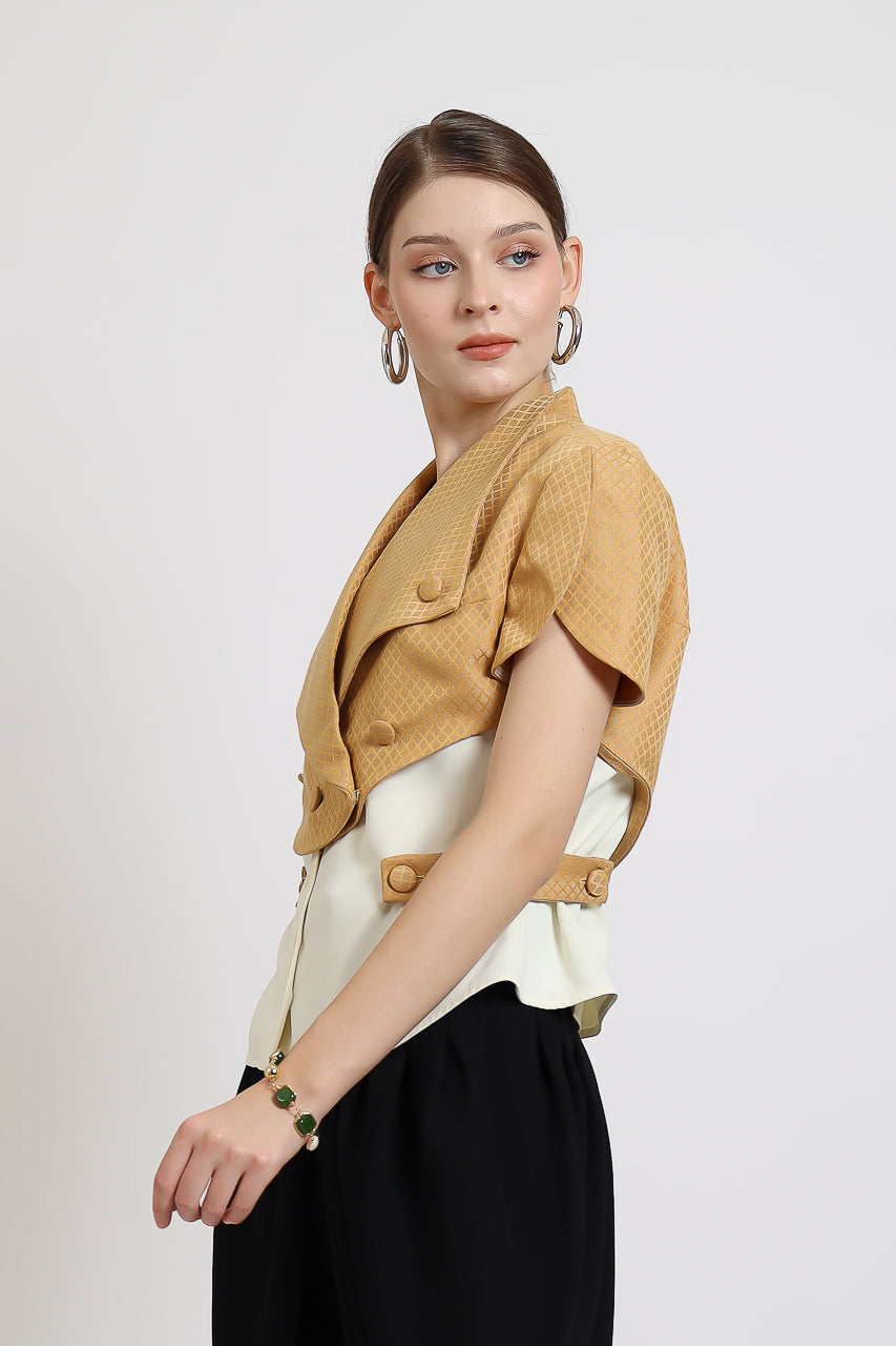Bloom et Champs Honey Mustard Blouse