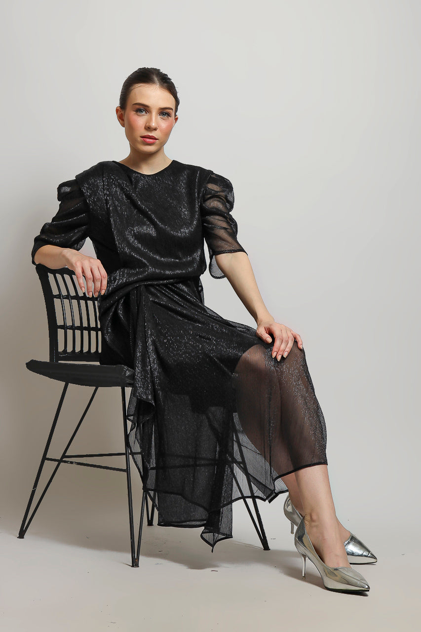 Bloom et Champs Dress Tangan Balloon Glitter