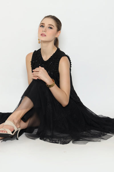 Bloom et Champs Chantili Tulle Skirt / Embellished Tank Top