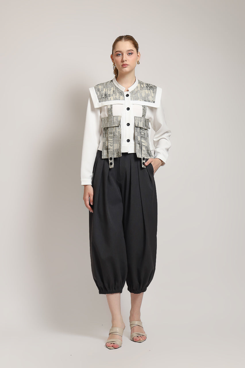 Bloom et Champs Sailor Silver Blouse/ Akira Elastic Pants
