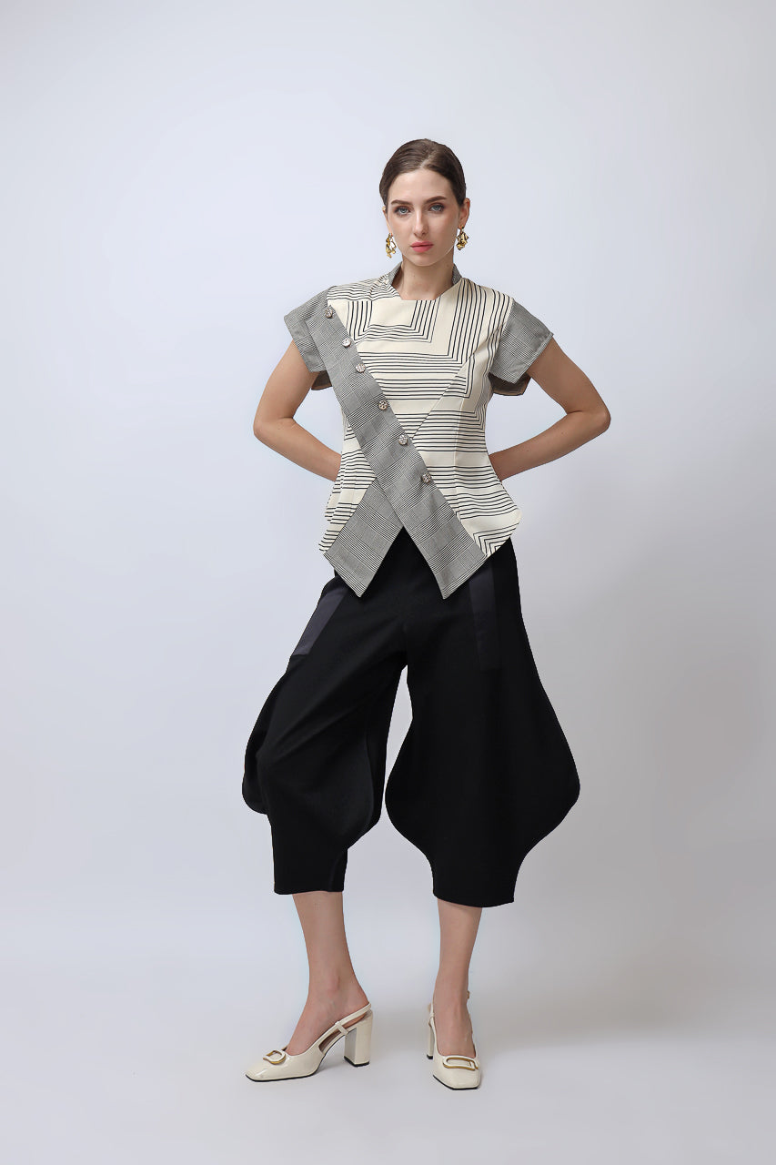 Bloom et Champs Linear Blouse