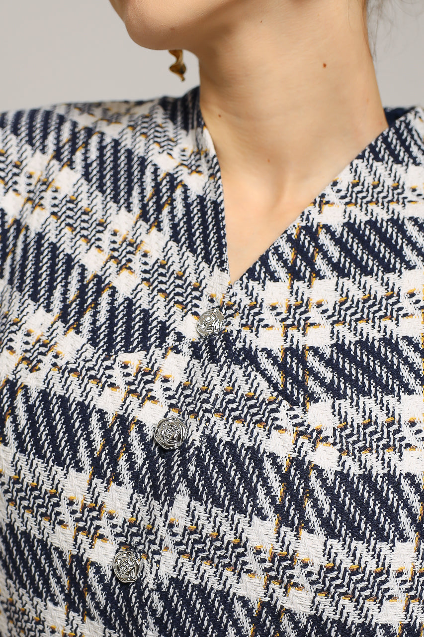 Bloom et Champs Tassel Tweed Navy
