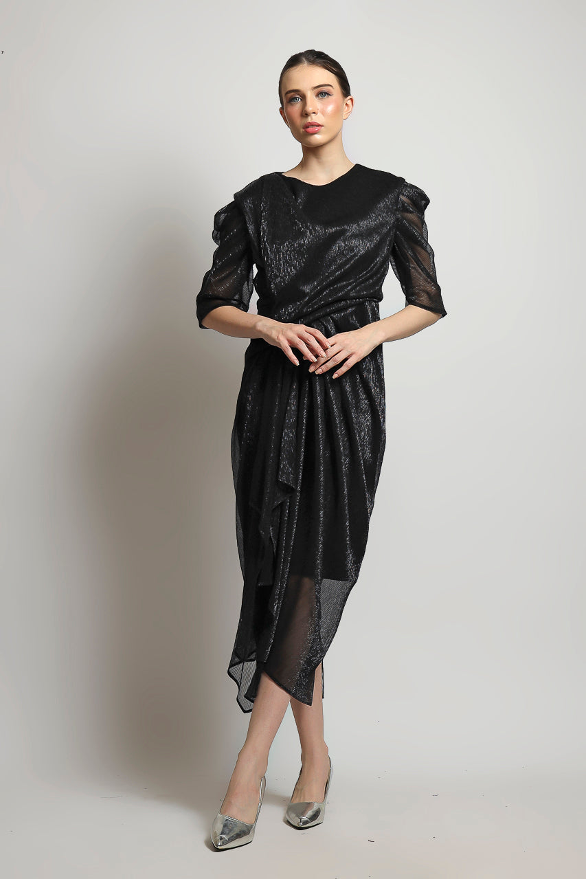 Bloom et Champs Dress Tangan Balloon Glitter