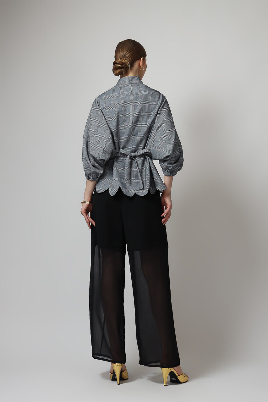 Bloom et Champs Pinnacle Shirt in Grey Checkered