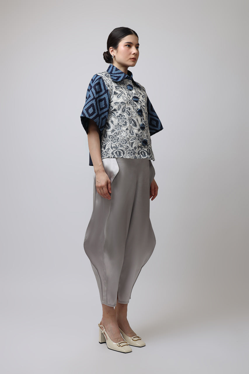 Bloom et Champs Denim Tribal Blouse/Doremi Silver Pants
