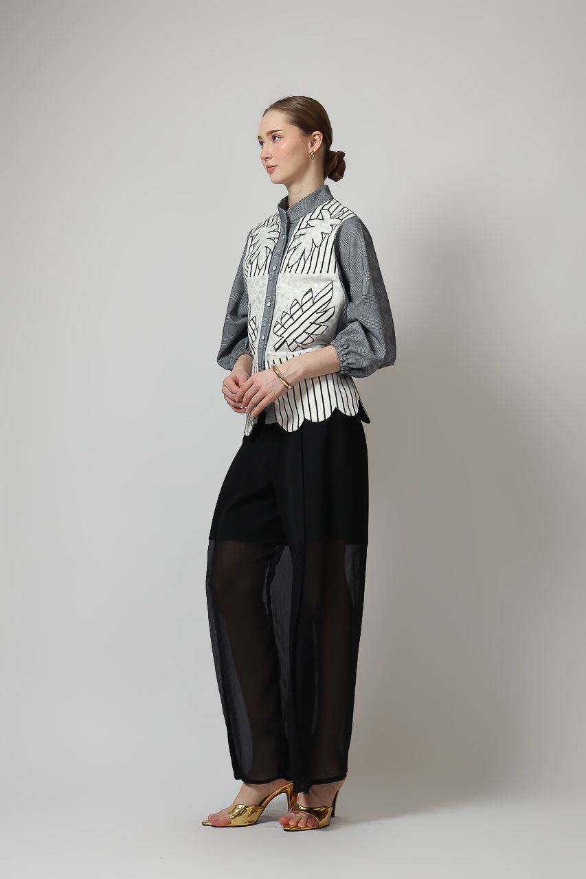 Bloom et Champs Pinnacle Shirt in Grey Checkered