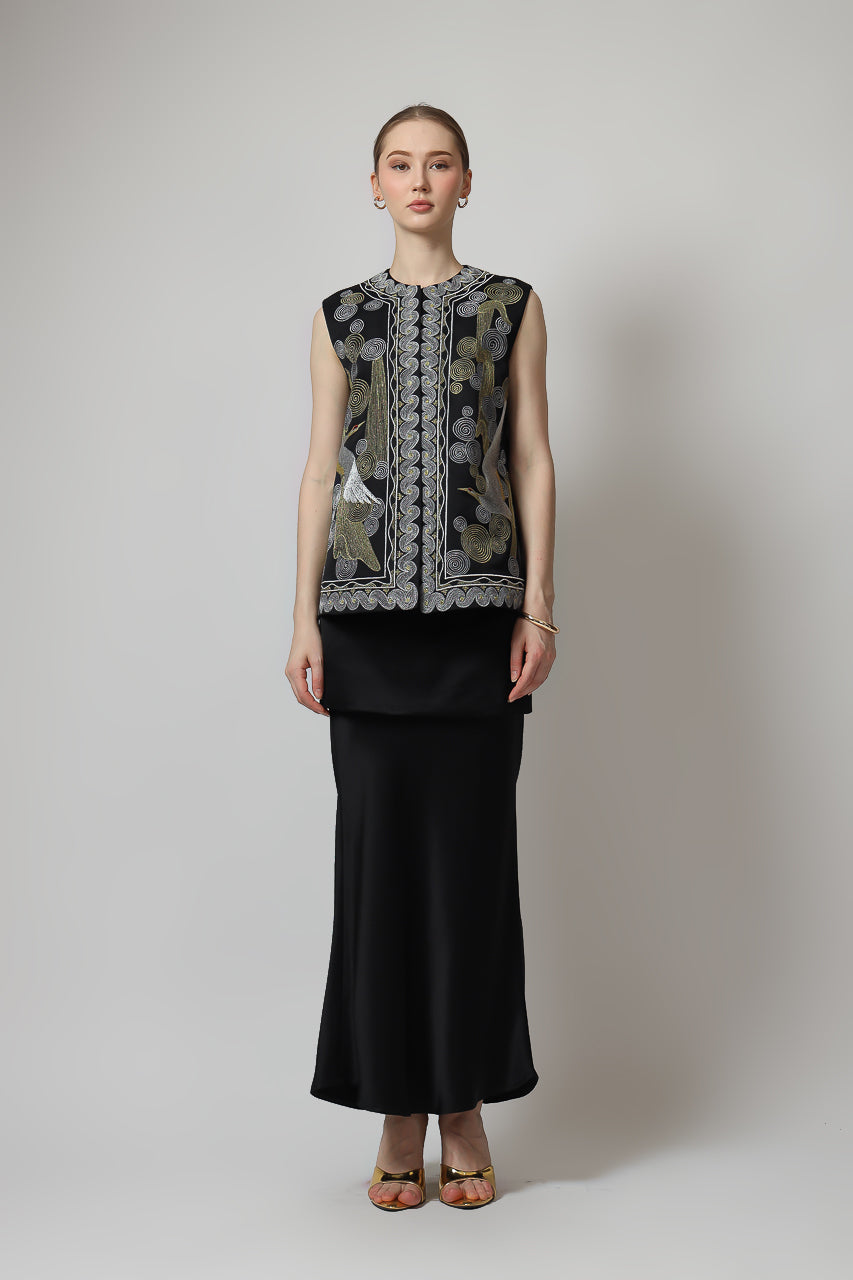 Bloom et Champs Abstract Embroidered Vest