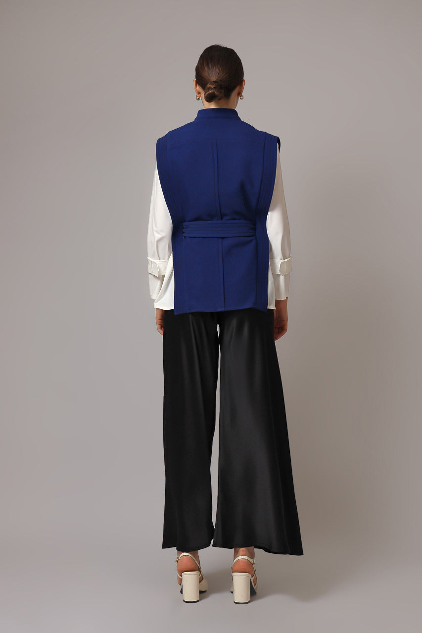 Bloom et Champs Kemeja Aksen in Azure Blue