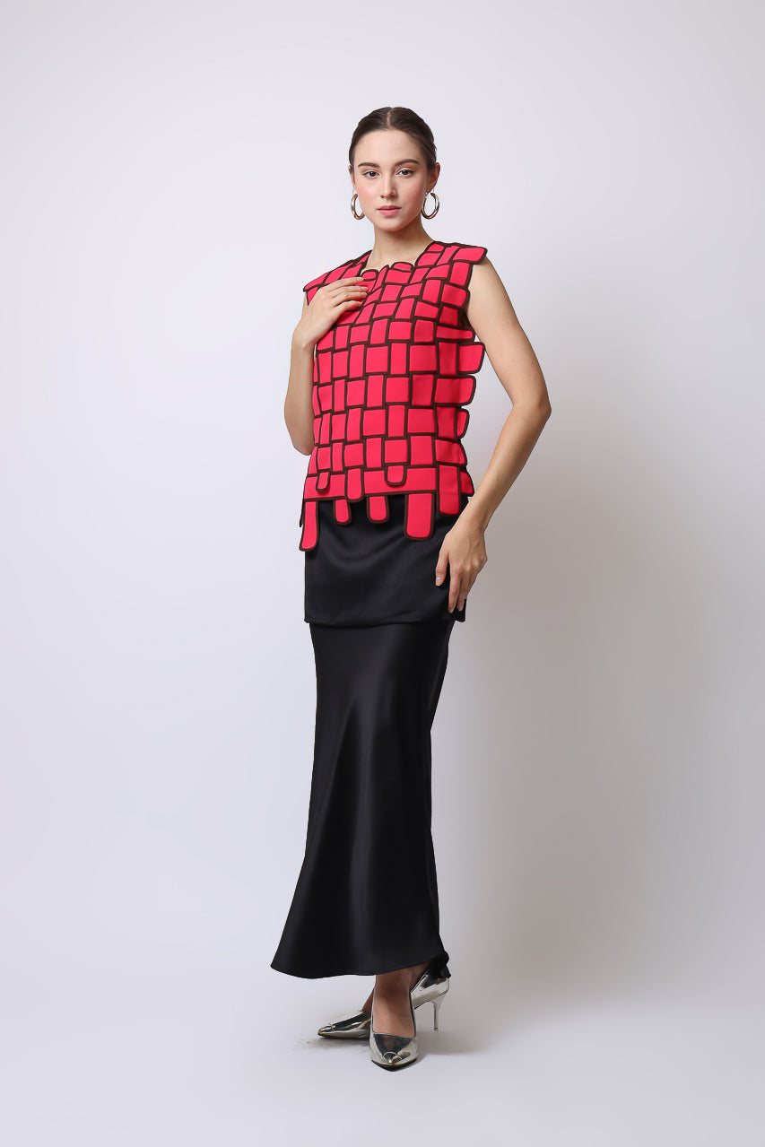 Bloom et Champs Anyam Fuschia Top/Alena Chiffon Pants