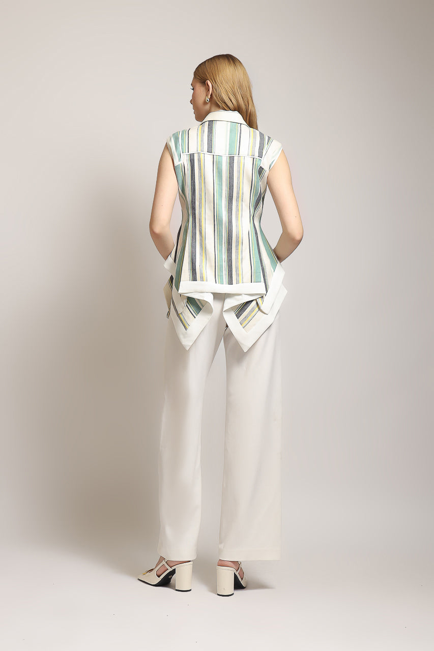 Bloom et Champs Vest Linen Salur