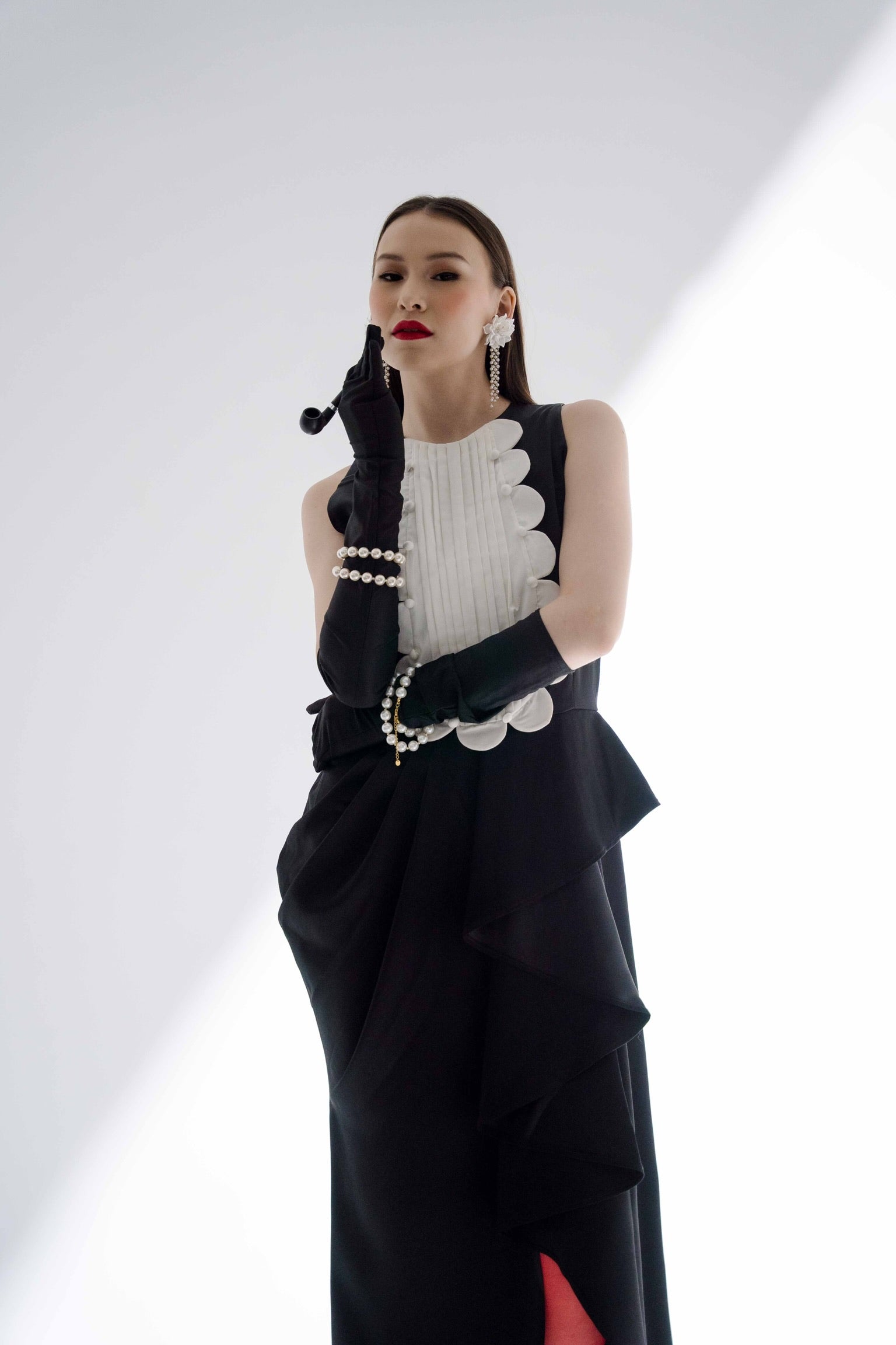 Bloom Dress Scalloped Tuxedo