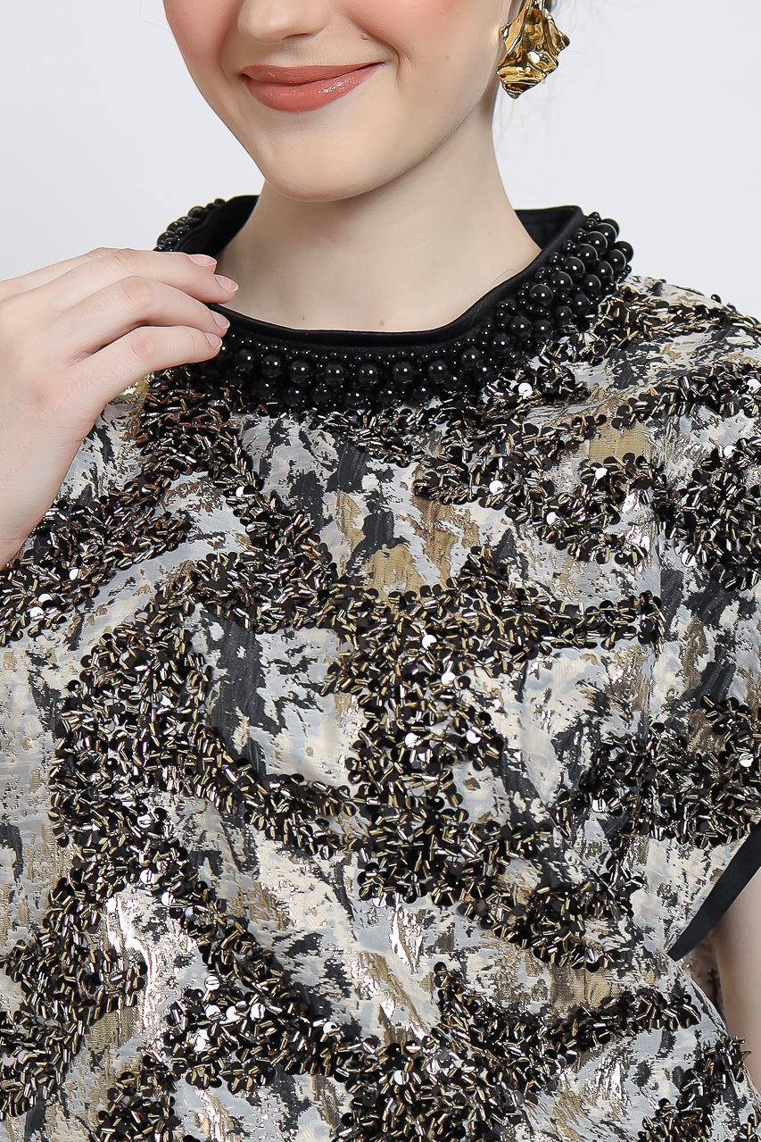 Bloom et Champs Vivienne Beaded Blouse
