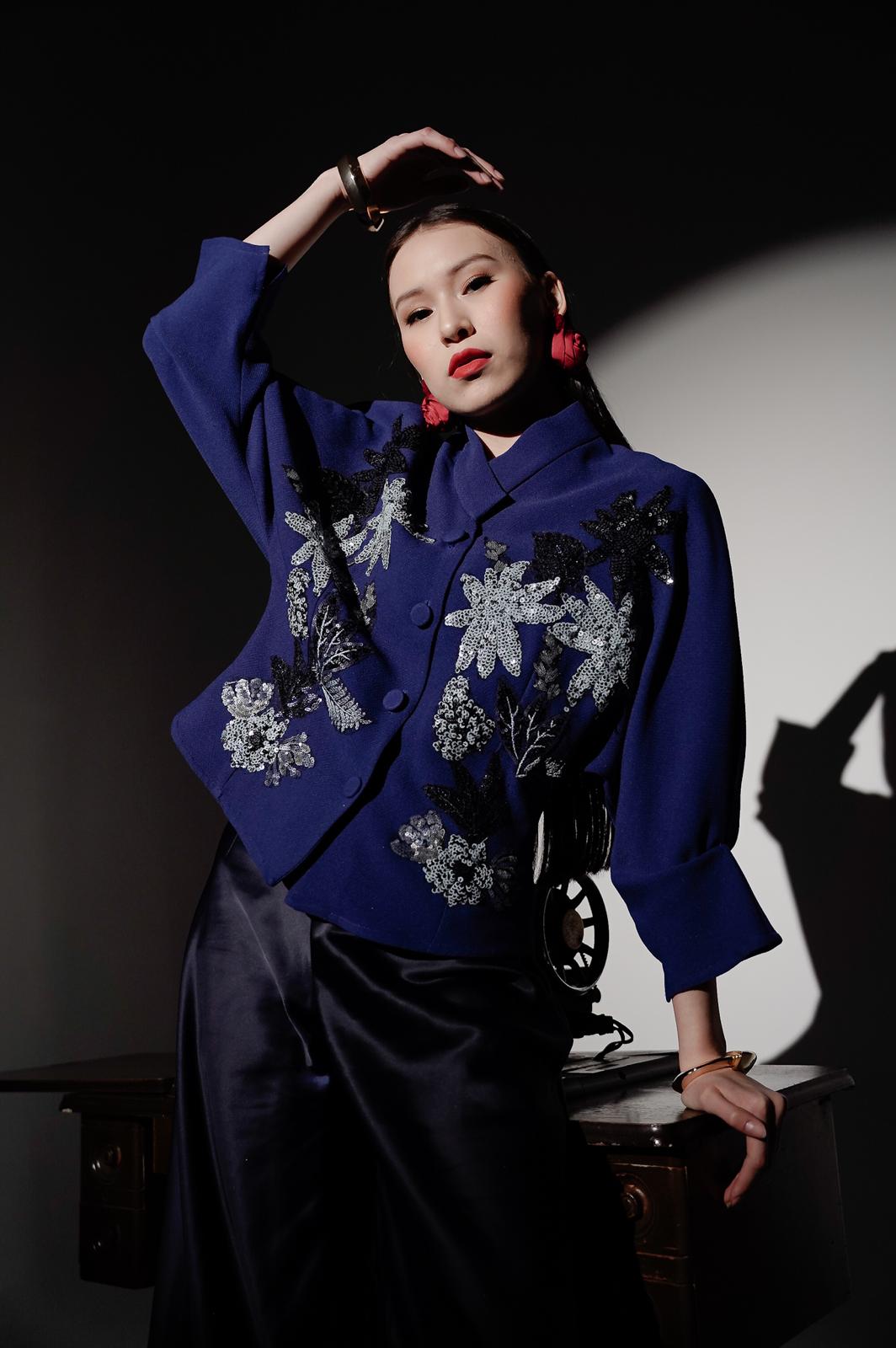 Bloom et Champs Blazer Payet Biru Elektrik