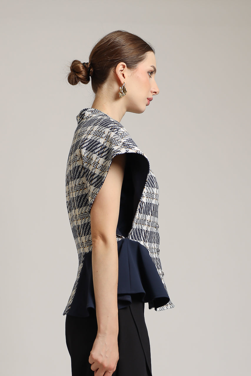 Bloom et Champs Tassel Tweed Navy