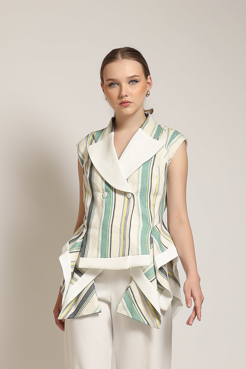 Bloom et Champs Vest Linen Salur