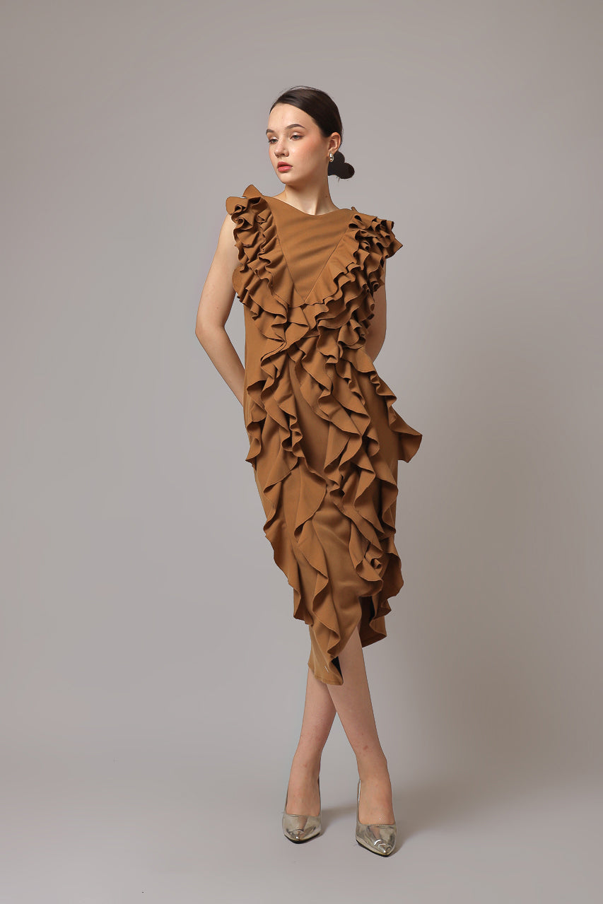 Bloom et Champs Dress Rumbai Caramel