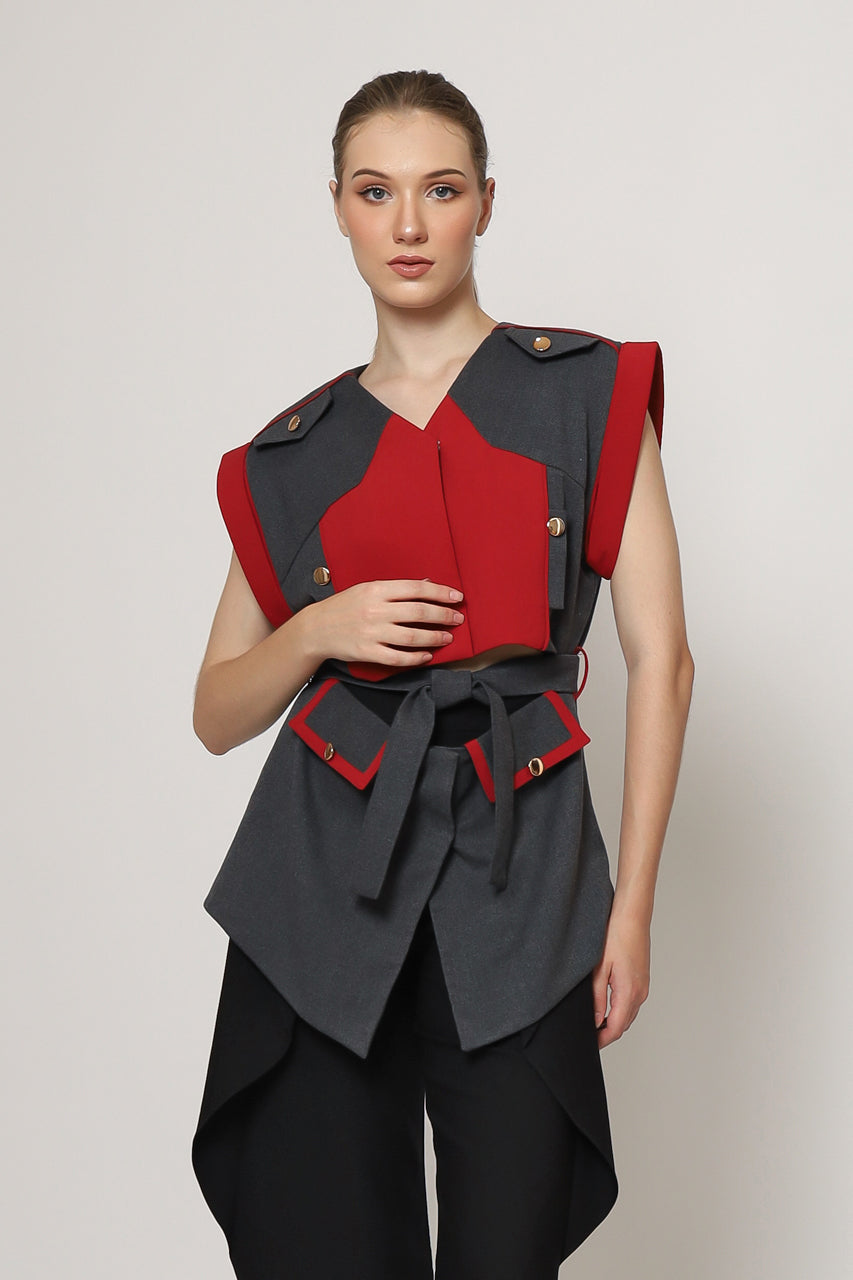 Bloom et Champs Top Layer Pisah Abu Merah