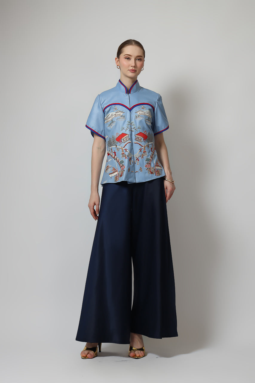 Bloom et Champs Pagoda Embroidered Shirt