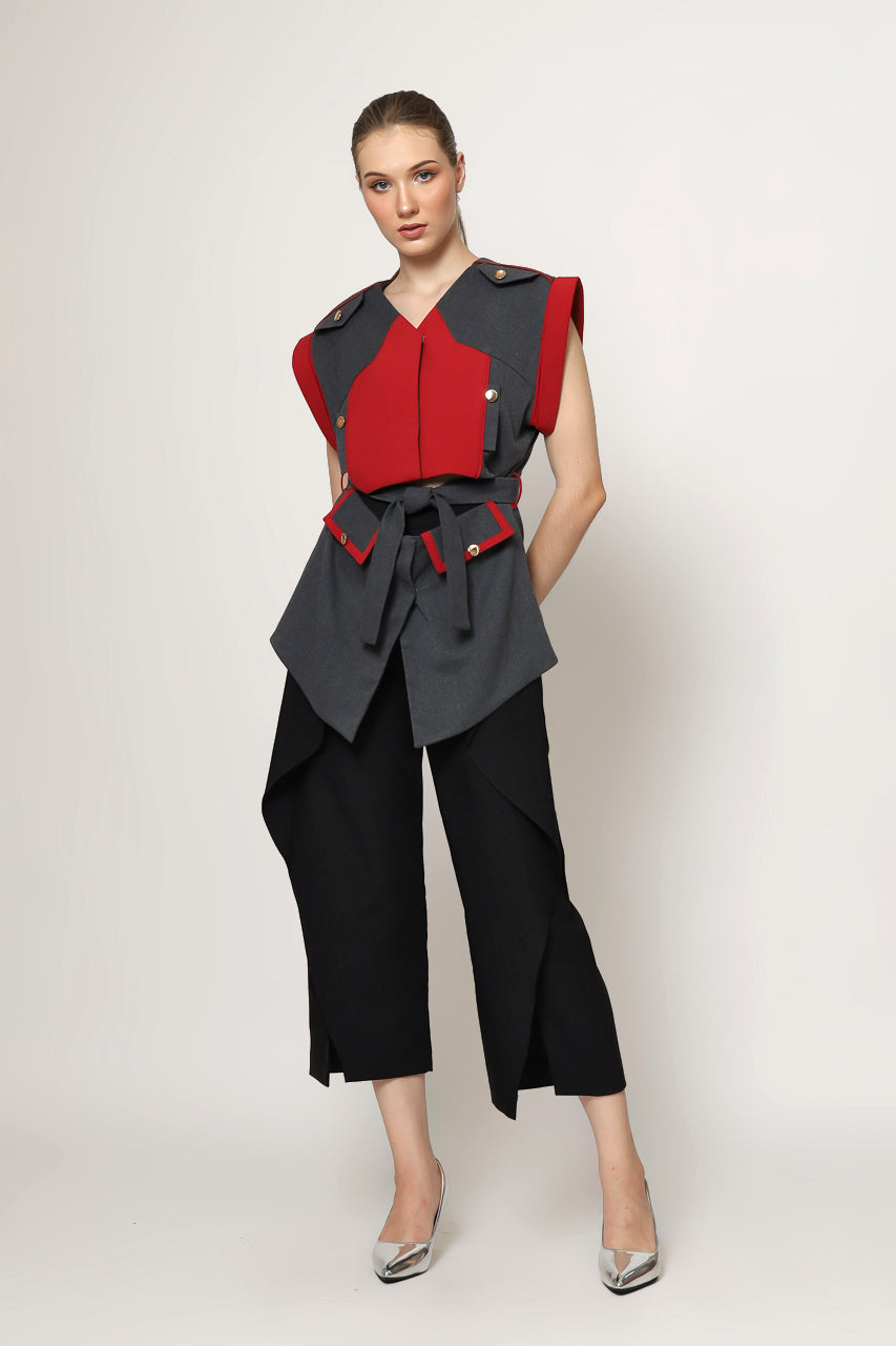 Bloom et Champs Top Layer Pisah Abu Merah