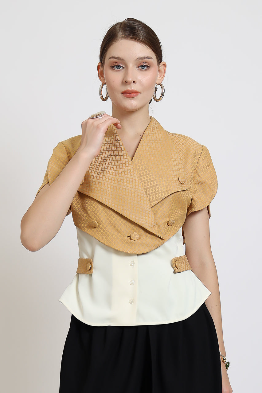 Bloom et Champs Honey Mustard Blouse