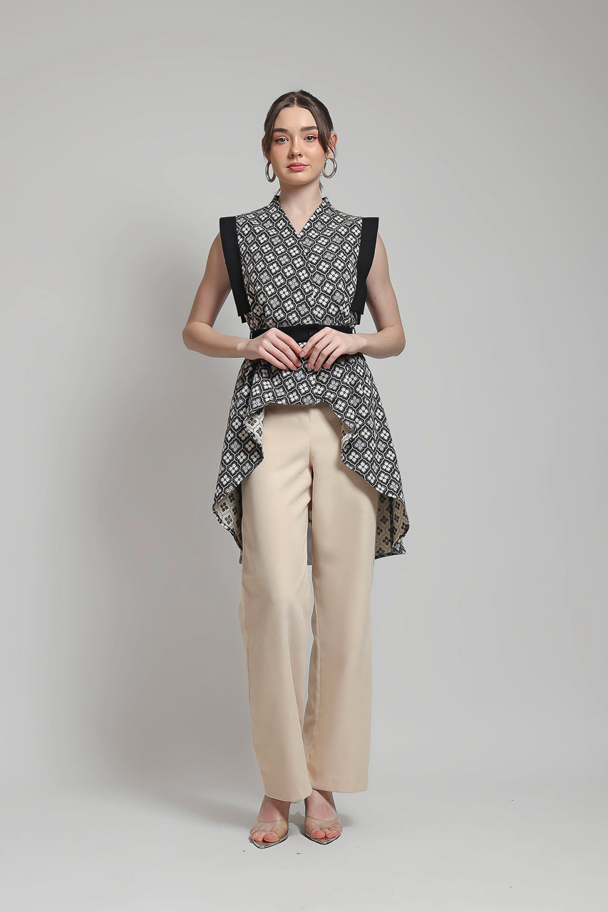 Bloom et Champs Top Buntut Bunga/ DT Pants Creme