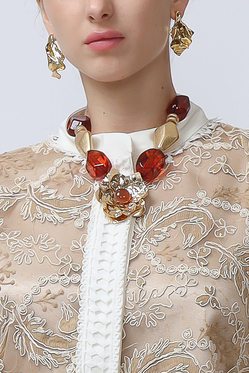 Bloom et Champs Ak Kimono Kaftan Tali Gold