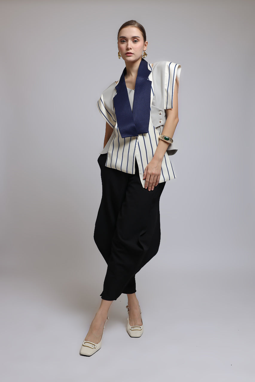Bloom et Champs Vest Stripe Blouse/Celana Doremi