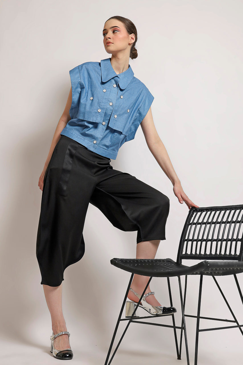 Bloom et Champs Kemeja Baby Blue