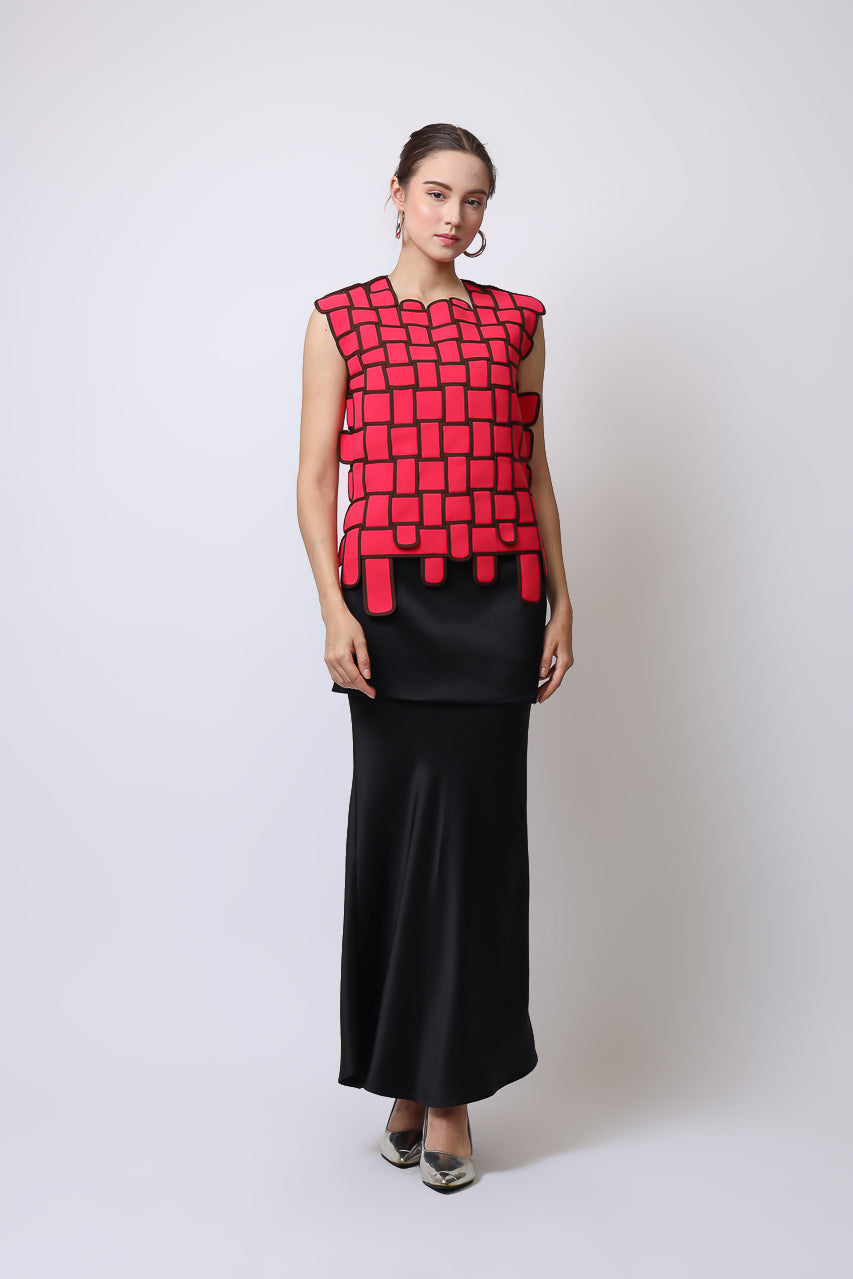 Bloom et Champs Anyam Fuschia Top/Alena Chiffon Pants