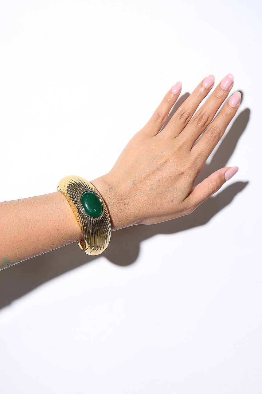 Bloom et Champs Jade Bangle