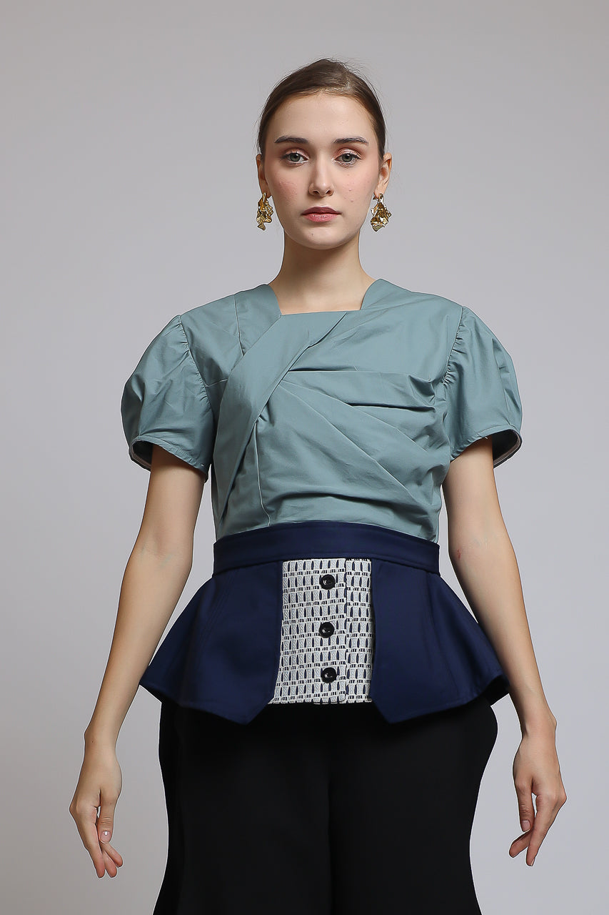 Bloom et Champs Ombak Peplum Blouse