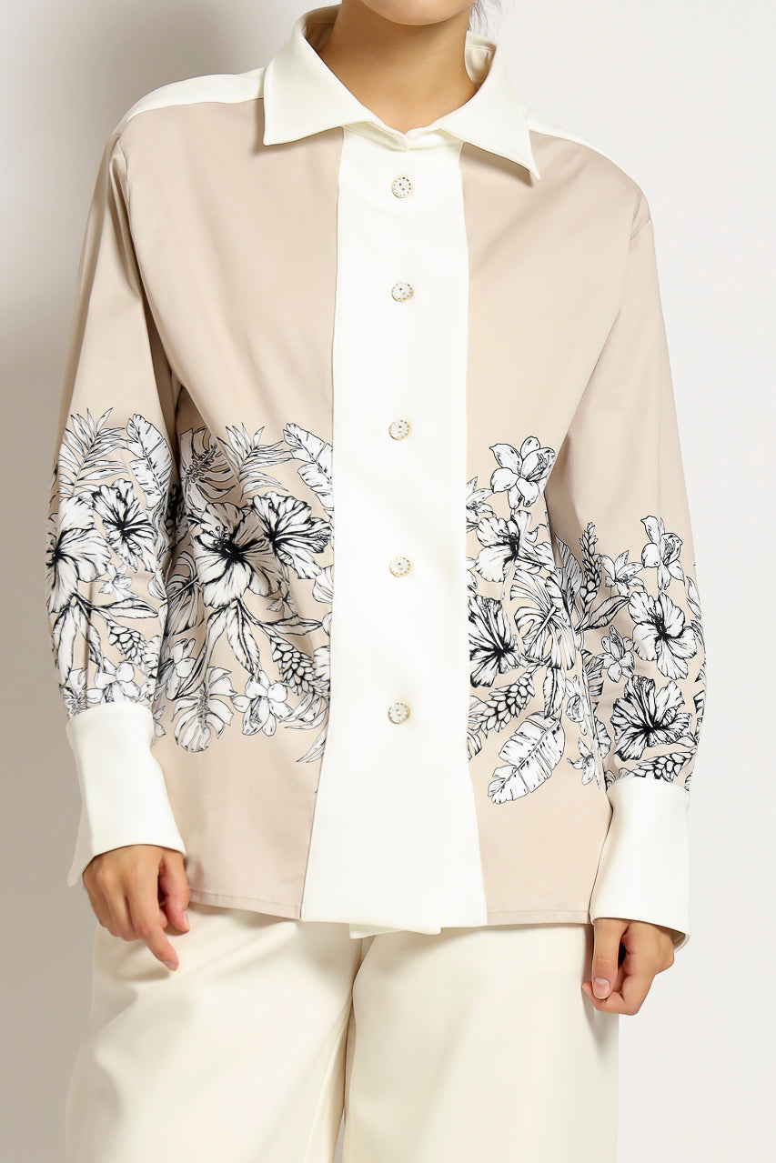 Bloom et Champs Kemeja Katun Print