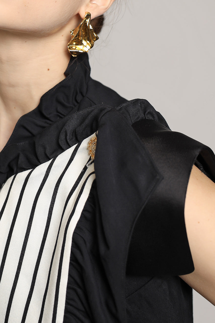 Bloom et Champs Frill Stripe Top